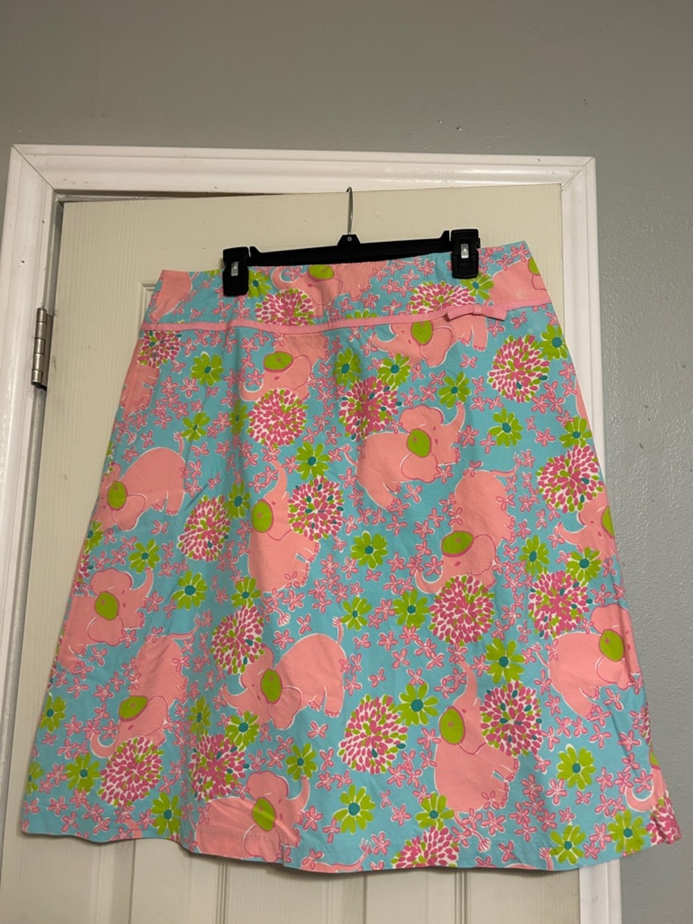 Lilly Pulitzer elephant floral skirt